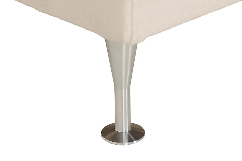 Oslo Lyx Kontinentalseng Boucle 120x200 - Lysebeige - Møbler - Senge - Kontinentalsenge