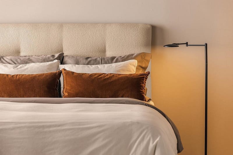 Oslo Lyx Kontinentalseng Boucle 140x200 - Beige - Møbler - Senge - Kontinentalsenge