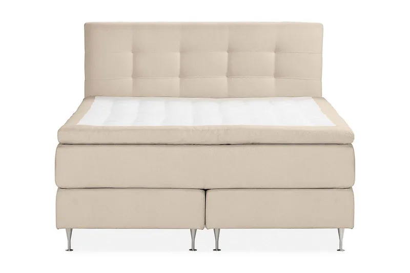 Oslo Lyx Kontinentalseng Boucle 160x200 - Beige - Møbler - Senge - Kontinentalsenge