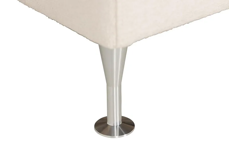 Oslo Lyx Kontinentalseng Boucle 160x200 - Lysebeige - Møbler - Senge - Kontinentalsenge