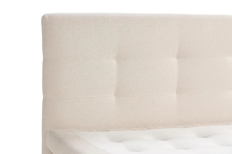 Oslo Lyx Kontinentalseng Boucle 160x200 - Lysebeige - Møbler - Senge - Kontinentalsenge