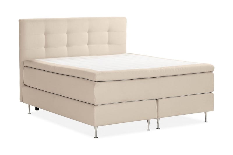 Oslo Lyx Kontinentalseng Boucle 180x200 - Beige - Møbler - Senge - Kontinentalsenge