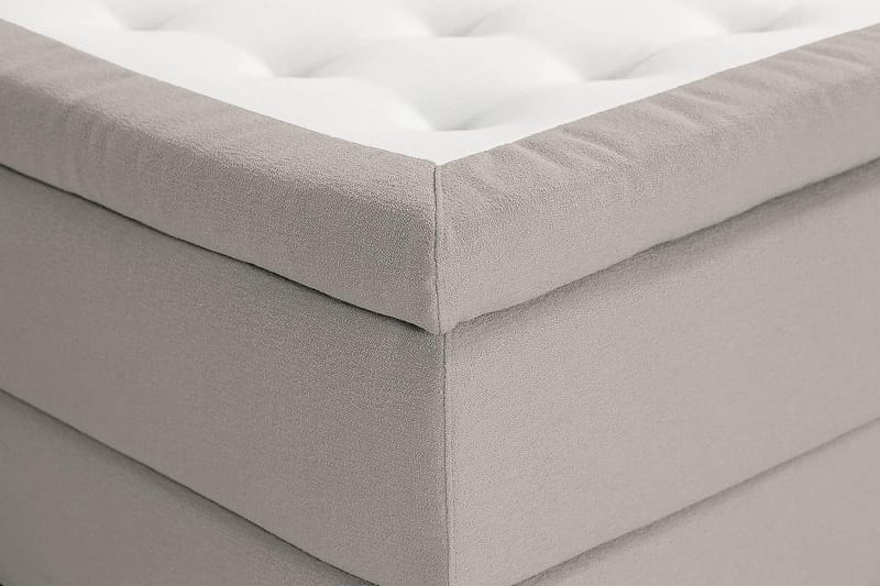 Oslo Lyx Kontinentalseng Boucle 180x200 - Grå - Møbler - Senge - Komplet sengepakke