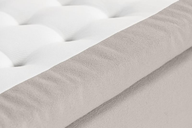 Oslo Lyx Sengepakke Boucle 120x200 Dybttuftet gavl - Grå - Møbler - Senge - Komplet sengepakke