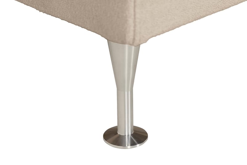 Oslo Lyx Sengepakke Boucle 140x200 Dybttuftet gavl - Beige - Møbler - Senge - Komplet sengepakke