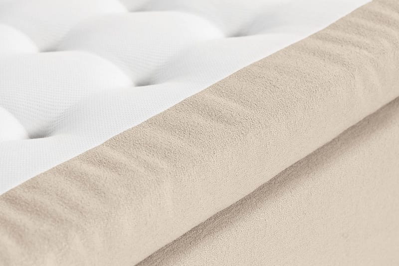 Oslo Lyx Sengepakke Boucle 140x200 Dybttuftet gavl - Beige - Møbler - Senge - Kontinentalsenge