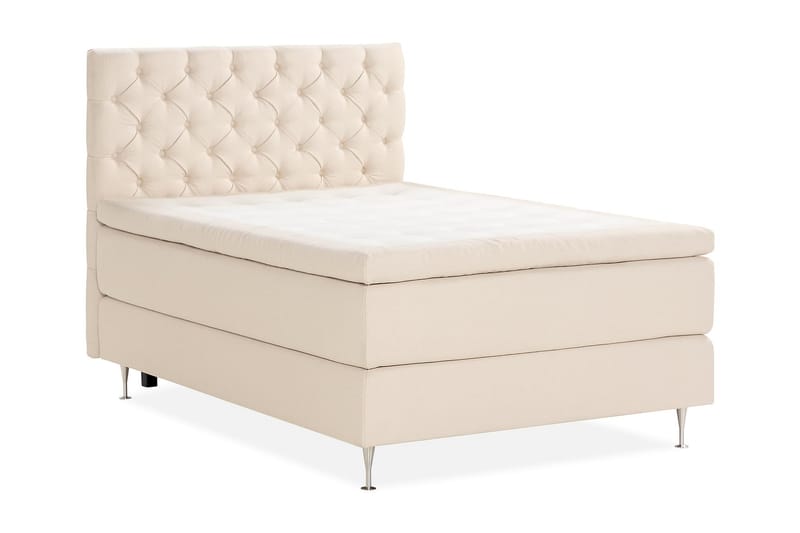 Oslo Lyx Sengepakke Boucle 140x200 Dybttuftet gavl - Lysebeige - Møbler - Senge - Komplet sengepakke