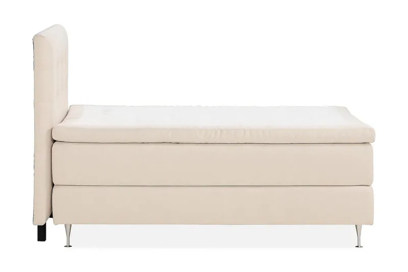 Oslo Lyx Sengepakke Boucle 140x200 Knappet gavl - Lysebeige - Møbler - Senge - Kontinentalsenge