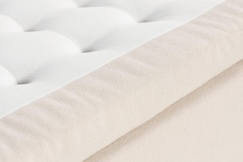 Oslo Lyx Sengepakke Boucle 160x200 Dybttuftet gavl - Lysebeige - Møbler - Senge - Kontinentalsenge