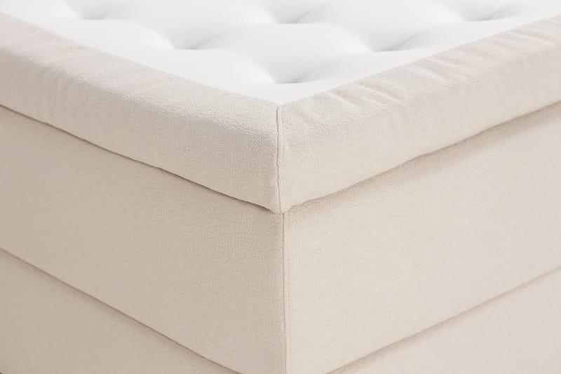 Oslo Lyx Sengepakke Boucle 180x200 Dybttuftet gavl - Lysebeige - Møbler - Senge - Komplet sengepakke