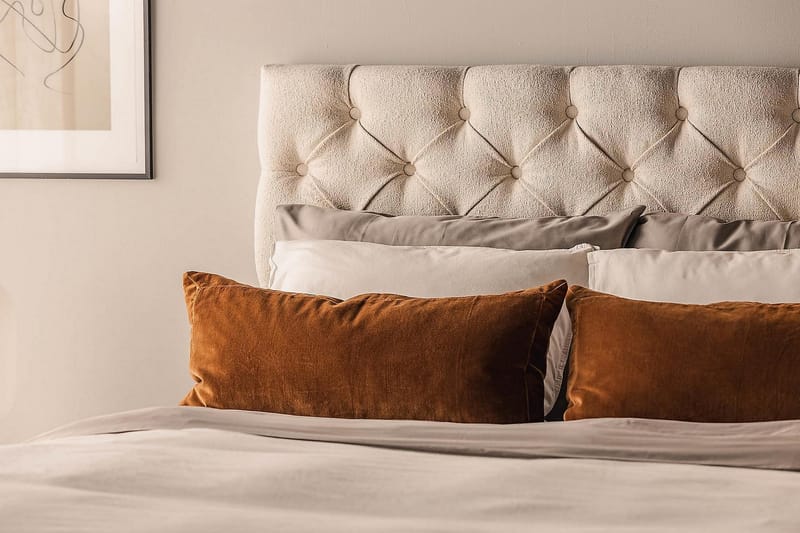 Oslo Lyx Sengepakke Kontinentalseng 140x200 cm - Lysebeige - Møbler - Senge - Komplet sengepakke
