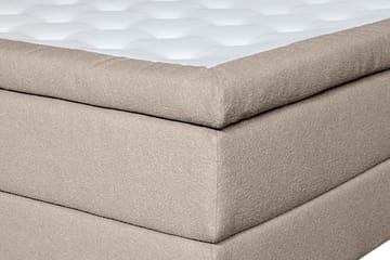 Oslo Lyx Sengepakke Kontinentalseng 160x200 cm Curved Sengegavl - Beige - Møbler - Senge - Kontinentalsenge