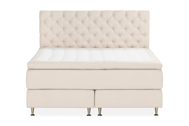 Oslo Lyx Sengepakke Kontinentalseng 180x200 cm - Lysbeige - Møbler - Senge - Komplet sengepakke