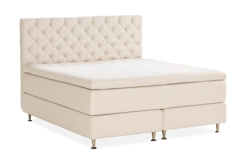 Oslo Lyx Sengepakke Kontinentalseng 180x200 cm - Lysbeige - Møbler - Senge - Komplet sengepakke