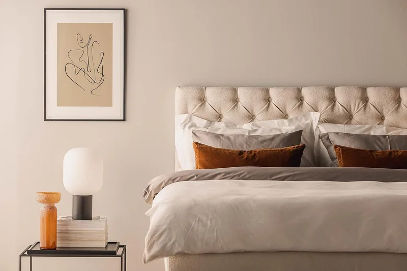 Oslo Lyx Sengepakke Kontinentalseng 180x200 cm - Lysbeige - Møbler - Senge - Kontinentalsenge