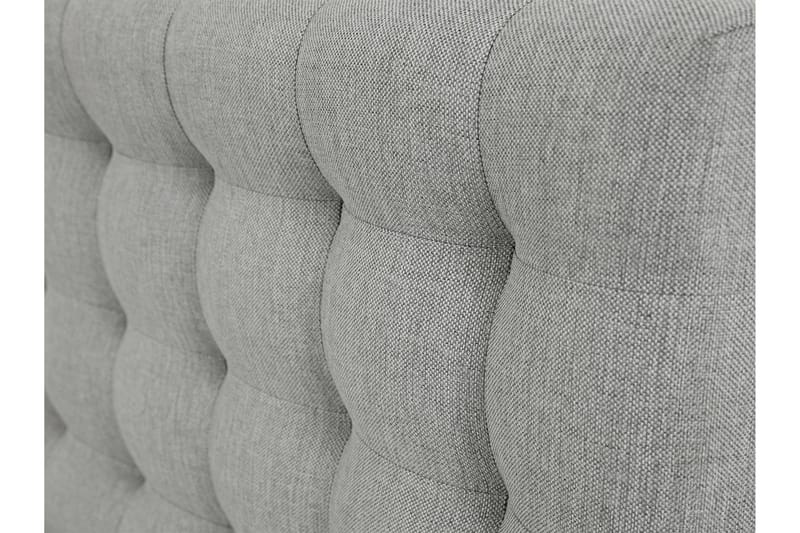 Plevoll kontinentalseng 160x200 - Grå - Møbler - Senge - Kontinentalsenge