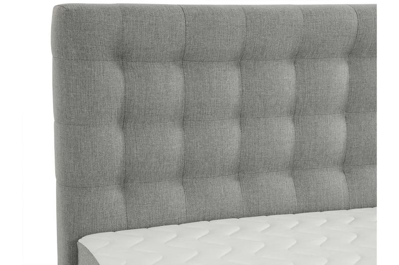 Plevoll kontinentalseng 160x200 - Grå - Møbler - Senge - Kontinentalsenge