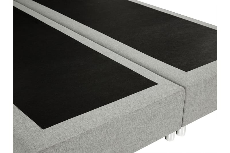 Plevoll kontinentalseng 160x200 - Lysegrå - Møbler - Senge - Kontinentalsenge