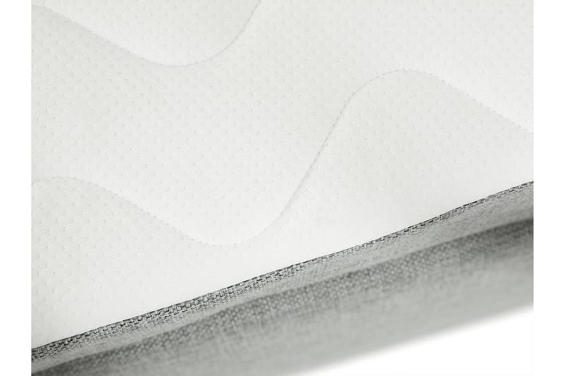 Plevoll kontinentalseng 160x200 - Lysegrå - Møbler - Senge - Kontinentalsenge