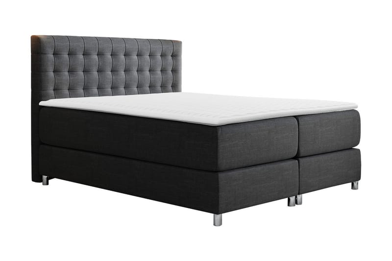 Plevoll kontinentalseng 160x200, Mørkegrå