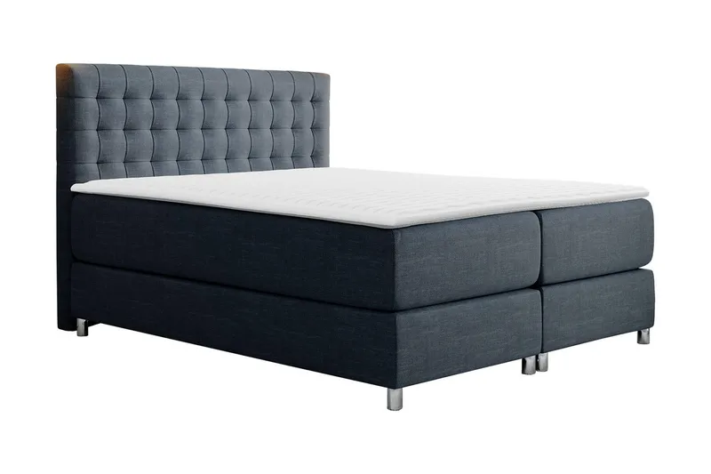 Plevoll kontinentalseng 180x200 - Grå - Møbler - Senge - Kontinentalsenge
