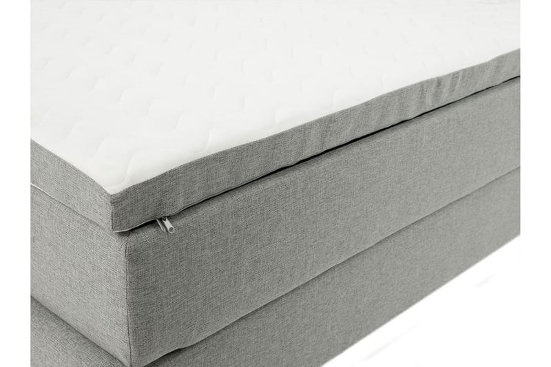Plevoll kontinentalseng 180x200 - Grå - Møbler - Senge - Kontinentalsenge