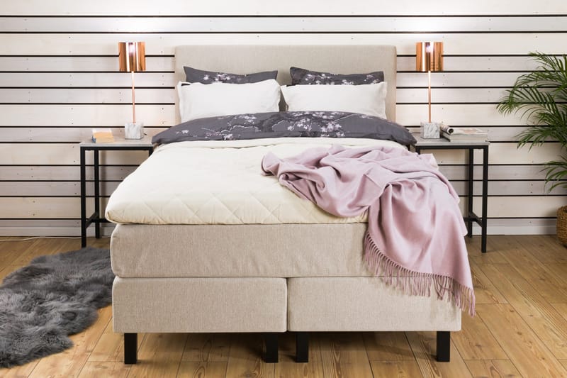 Princess Komplet Sengepakke 140x200 - Beige - Møbler - Senge - Kontinentalsenge