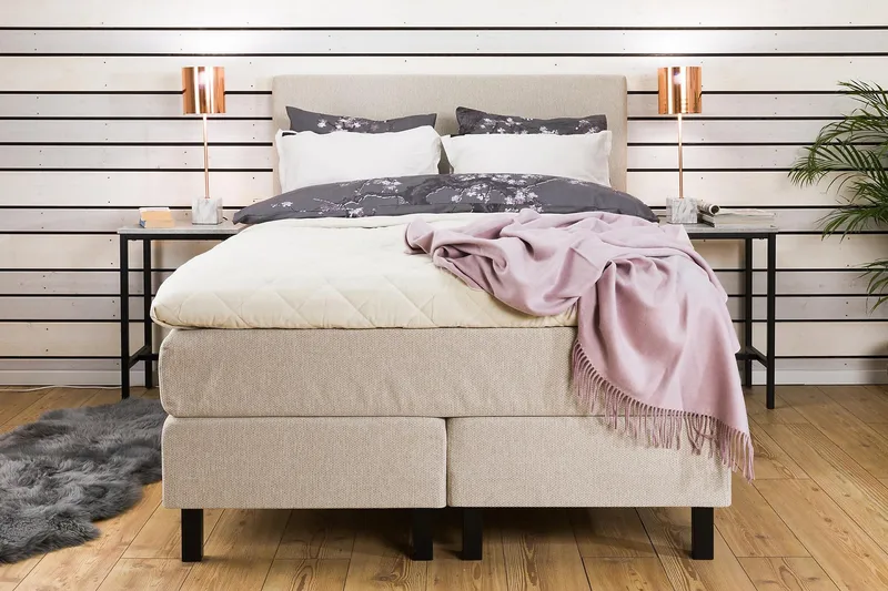 Princess kontinentalseng 120x200cm - Beige - Møbler - Senge - Kontinentalsenge
