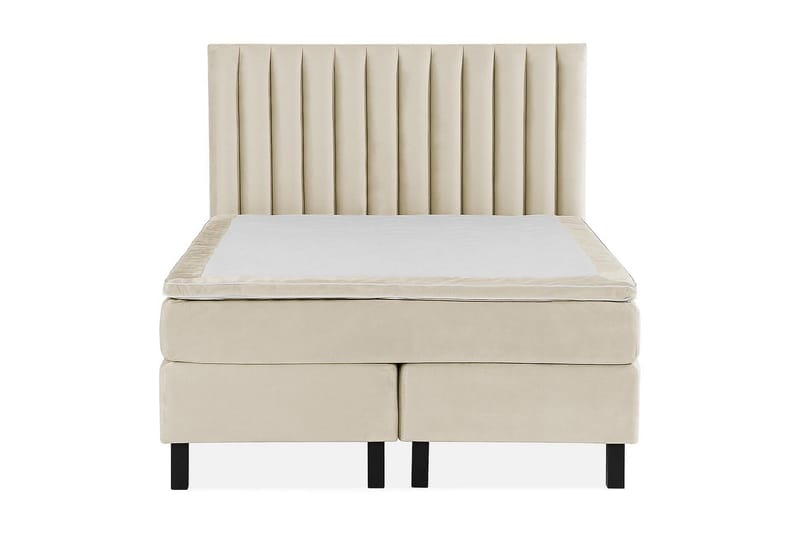 Princess Kontinentalseng 120x200cm - Beige/Velour - Møbler - Senge - Kontinentalsenge