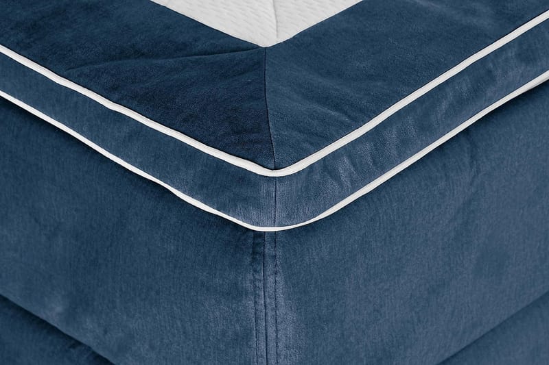 Princess Kontinentalseng 120x200cm - Mørkeblå/Velour - Møbler - Senge - Kontinentalsenge