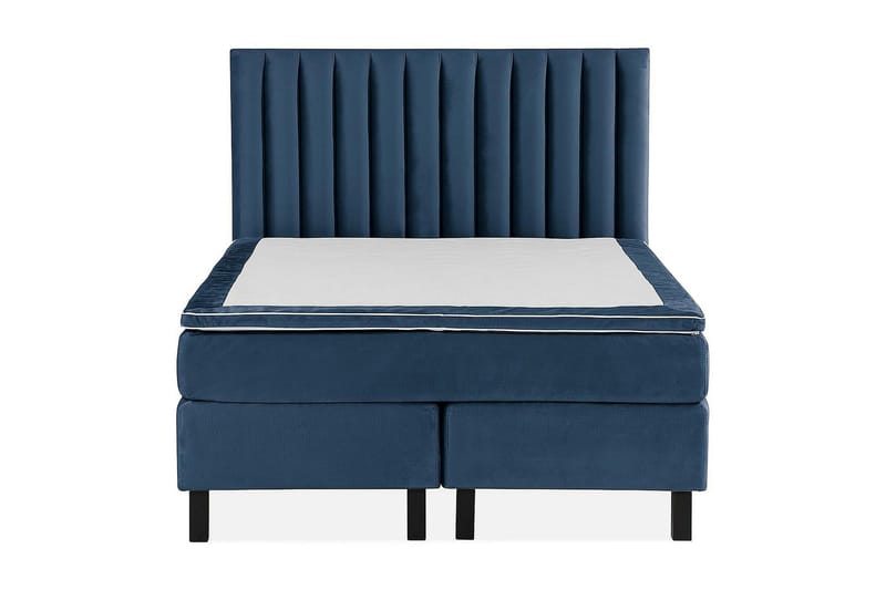 Princess Kontinentalseng 120x200cm - Mørkeblå/Velour - Møbler - Senge - Kontinentalsenge