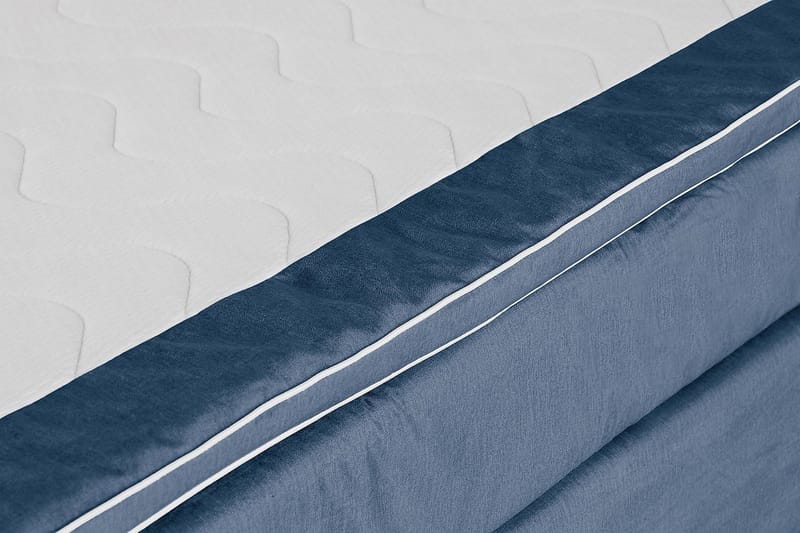 Princess Kontinentalseng 120x200cm - Mørkeblå/Velour - Møbler - Senge - Kontinentalsenge