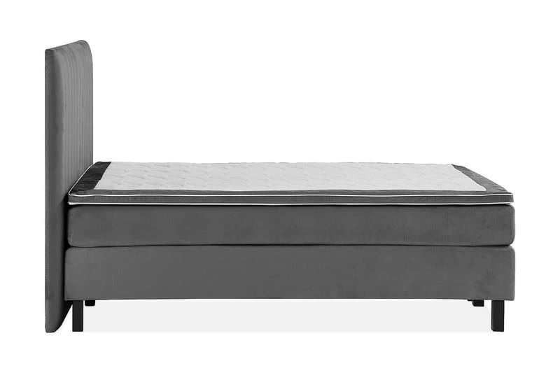 Princess Kontinentalseng 120x200cm - Mørkegrå/Velour - Møbler - Senge - Kontinentalsenge