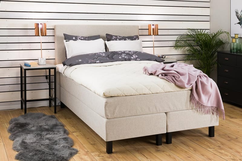 Princess Kontinentalseng 140x200 - Beige - Møbler - Senge - Komplet sengepakke