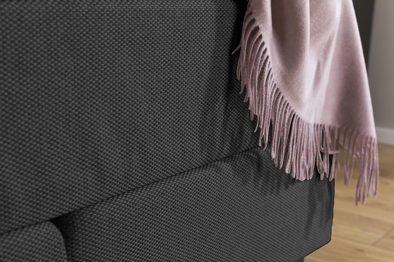 Princess kontinentalseng 140x200cm - Grå - Møbler - Senge - Kontinentalsenge