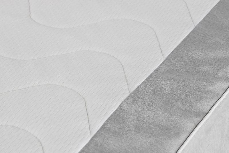 Princess Kontinentalseng 140x200cm - Lysegrå/Velour - Møbler - Senge - Kontinentalsenge