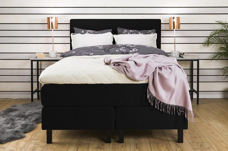 Princess kontinentalseng 140x200cm - Sort - Møbler - Senge - Kontinentalsenge