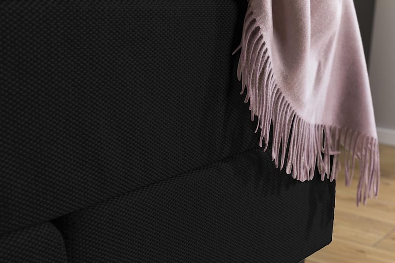 Princess kontinentalseng 140x200cm - Sort - Møbler - Senge - Kontinentalsenge