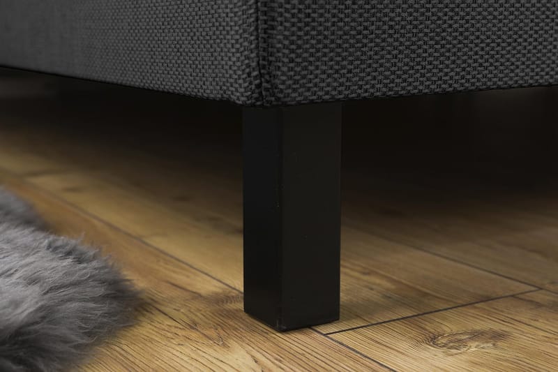 Princess Kontinentalseng 160x200 - mørkegrå - Møbler - Senge - Kontinentalsenge