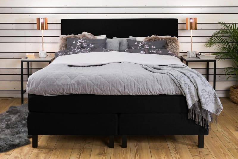 Princess Kontinentalseng 160x200 - sort - Møbler - Senge - Kontinentalsenge