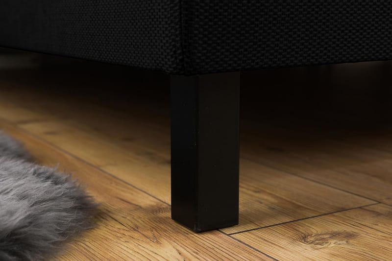 Princess Kontinentalseng 160x200 - sort - Møbler - Senge - Kontinentalsenge