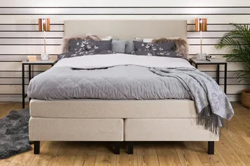 Princess kontinentalseng 160x200cm - Beige - Møbler - Senge - Kontinentalsenge