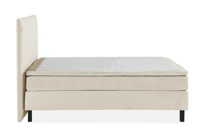 Princess Kontinentalseng 160x200cm - Beige/Velour - Møbler - Senge - Kontinentalsenge