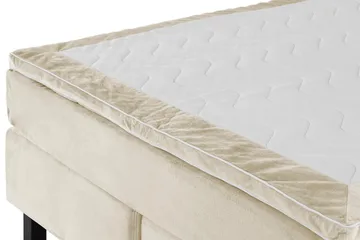 Princess Kontinentalseng 160x200cm - Beige/Velour - Møbler - Senge - Kontinentalsenge