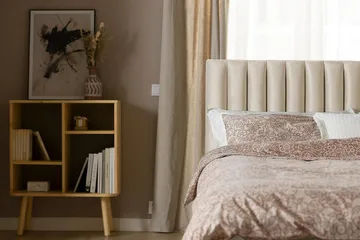 Princess Kontinentalseng 160x200cm - Beige/Velour - Møbler - Senge - Kontinentalsenge