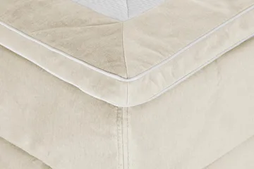 Princess Kontinentalseng 160x200cm - Beige/Velour - Møbler - Senge - Kontinentalsenge