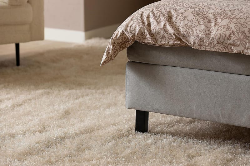 Princess Kontinentalseng 160x200cm - Lysegrå/Velour - Møbler - Senge - Kontinentalsenge