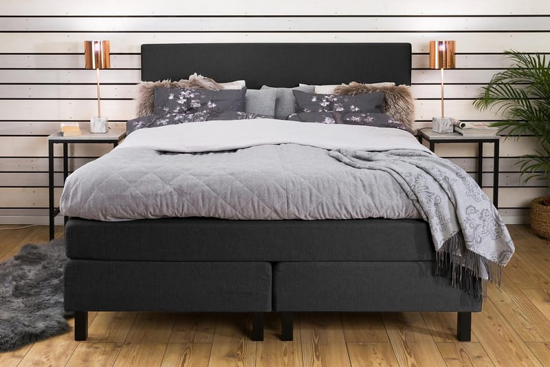 Princess Kontinentalseng 180x200 - Grå - Møbler - Senge - Kontinentalsenge