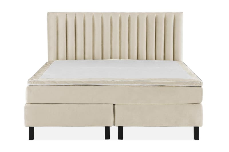 Princess Kontinentalseng 180x200cm - Beige/Velour - Møbler - Senge - Komplet sengepakke