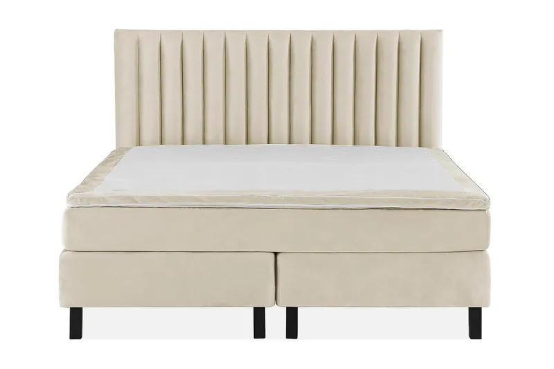 Princess Kontinentalseng 180x200cm - Beige/Velour - Møbler - Senge - Kontinentalsenge